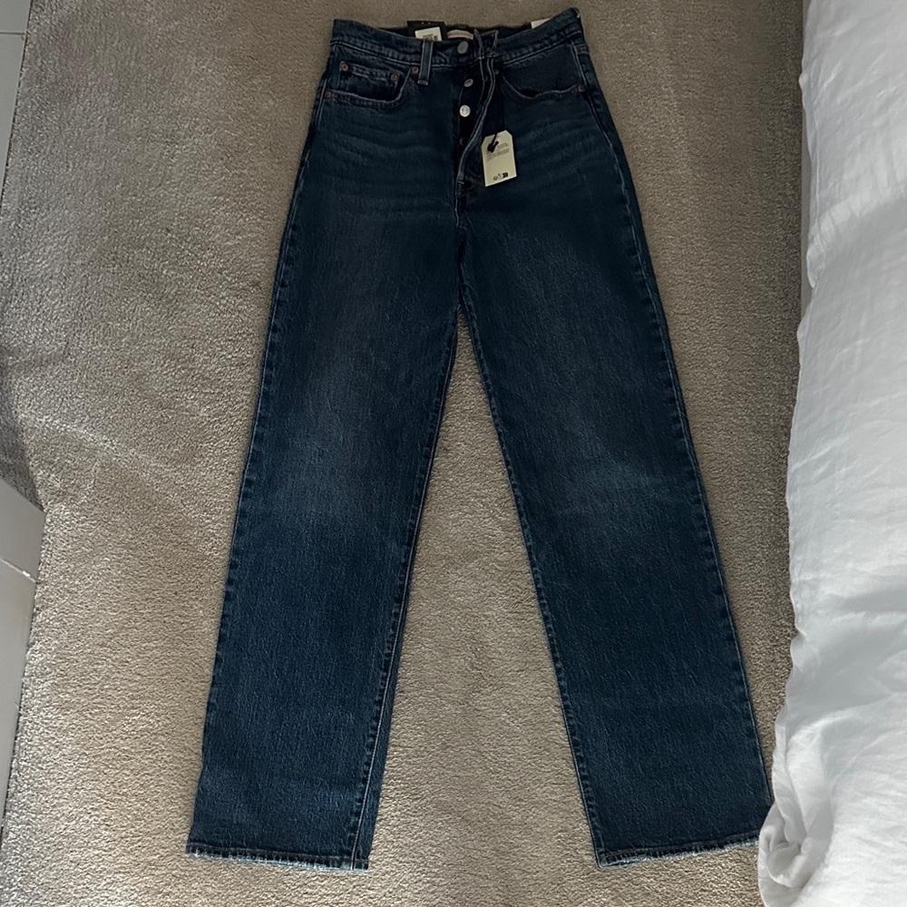 Levi's Dark Blue Straight Leg Women's Jeans